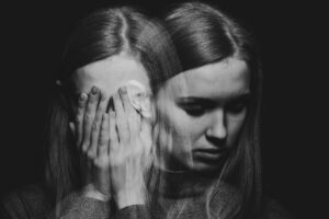 A woman suffers from BPD and addiction.