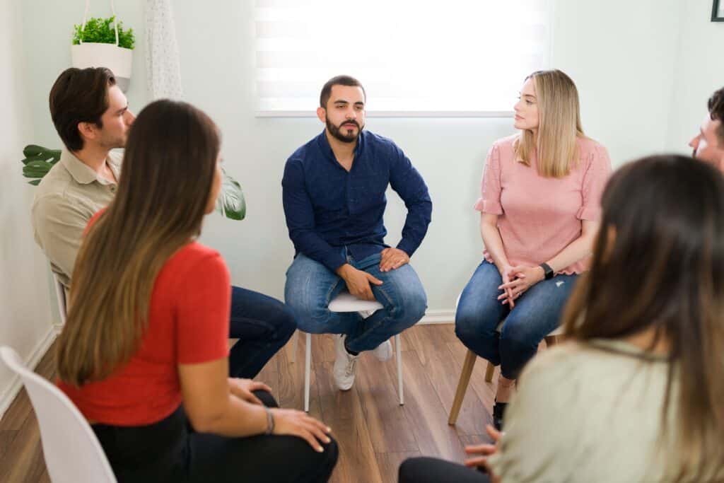 group therapy during Florida drug detox center