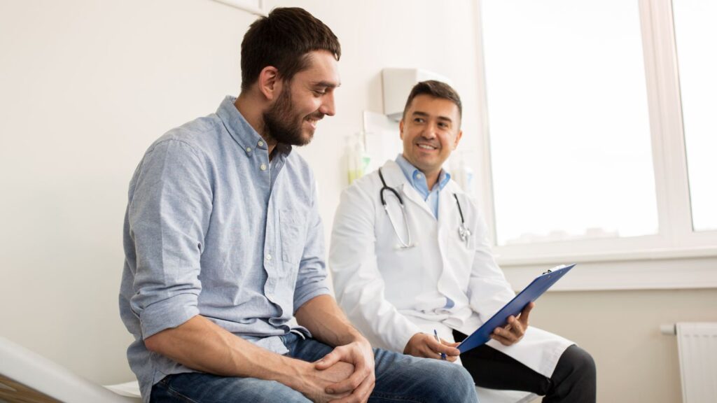 A man receiving medical supervision during detox near Coral Springs, FL.