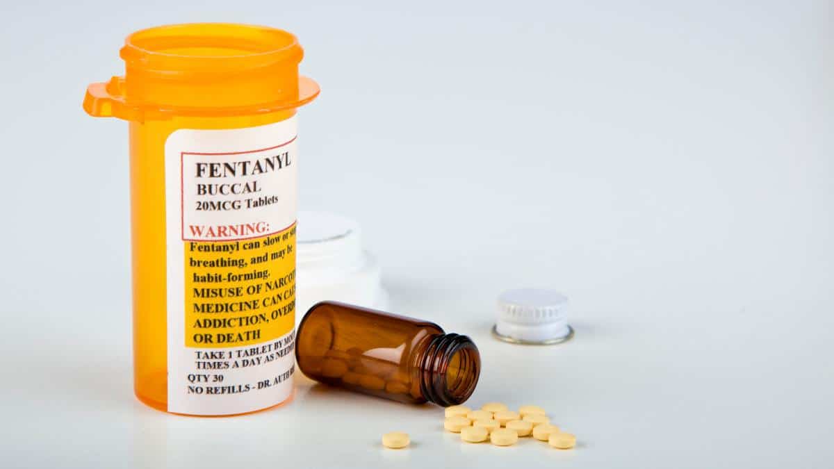 A bottle of Fentanyl pills.