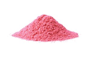 a pile of pink powder