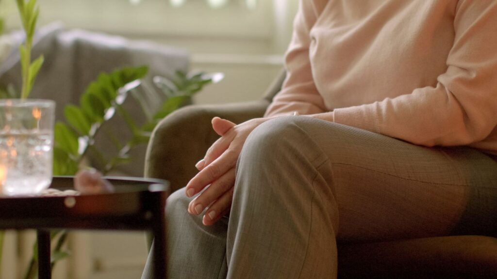 Person receiving counseling as part of detox near Palm Beach, FL.