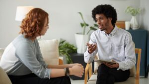 An individual therapy session during Benzo detox in Pompano Beach, FL.