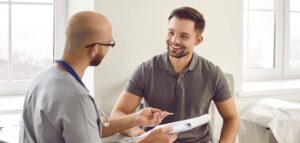 A man gets medical support for hydrocodone detox in Pompano Beach, FL.