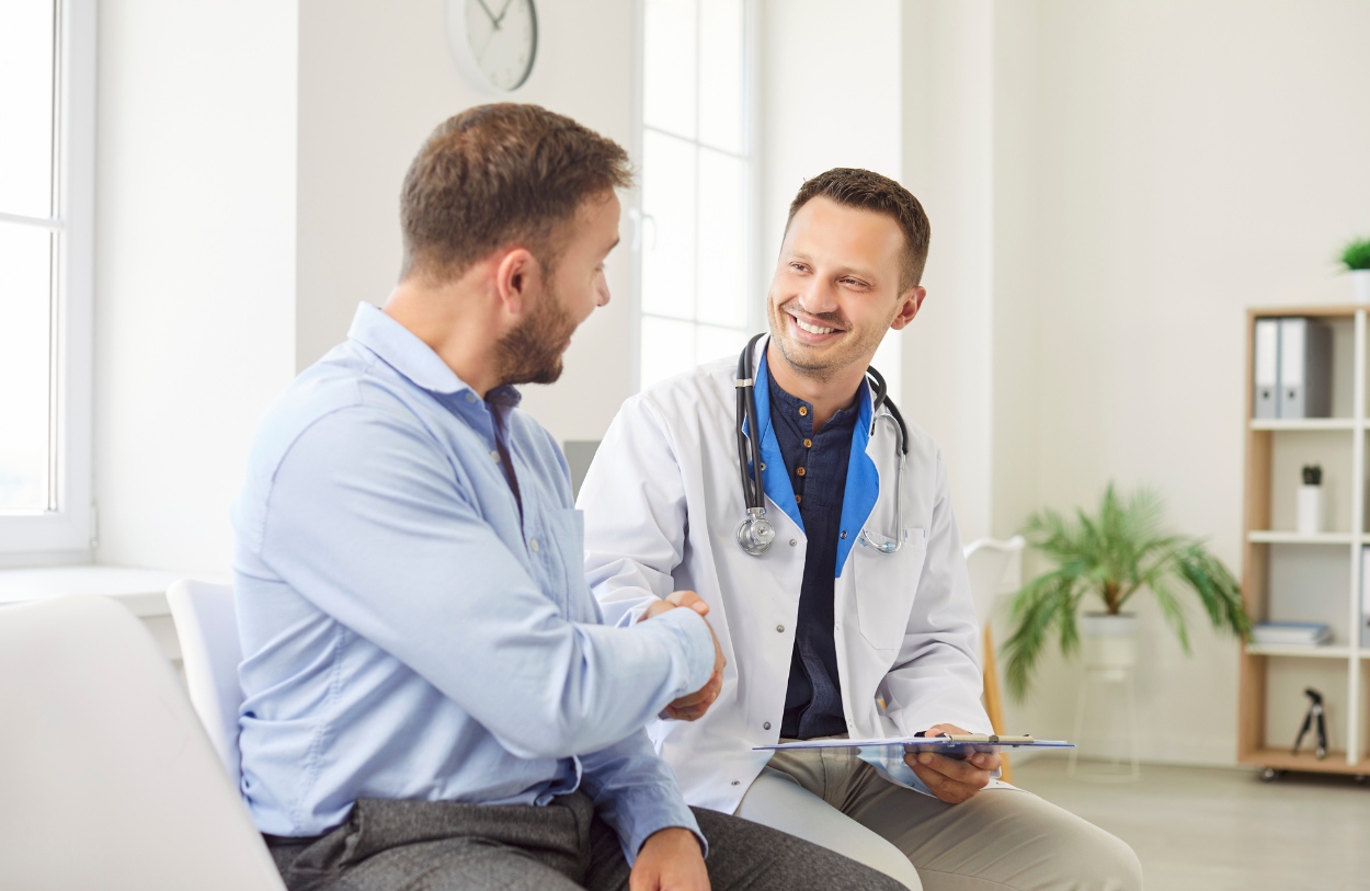 A man asks his doctor "how long does it take to detox from cocaine?"